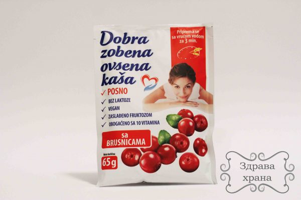 Dobra zobena ovsena kaša - brusnica